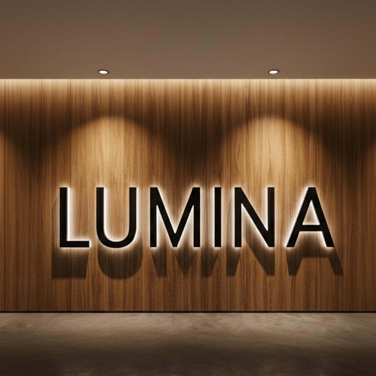 Custom LED Halo Backlit Waterproof Metal Logo Sign – Storefront, Office & Reception