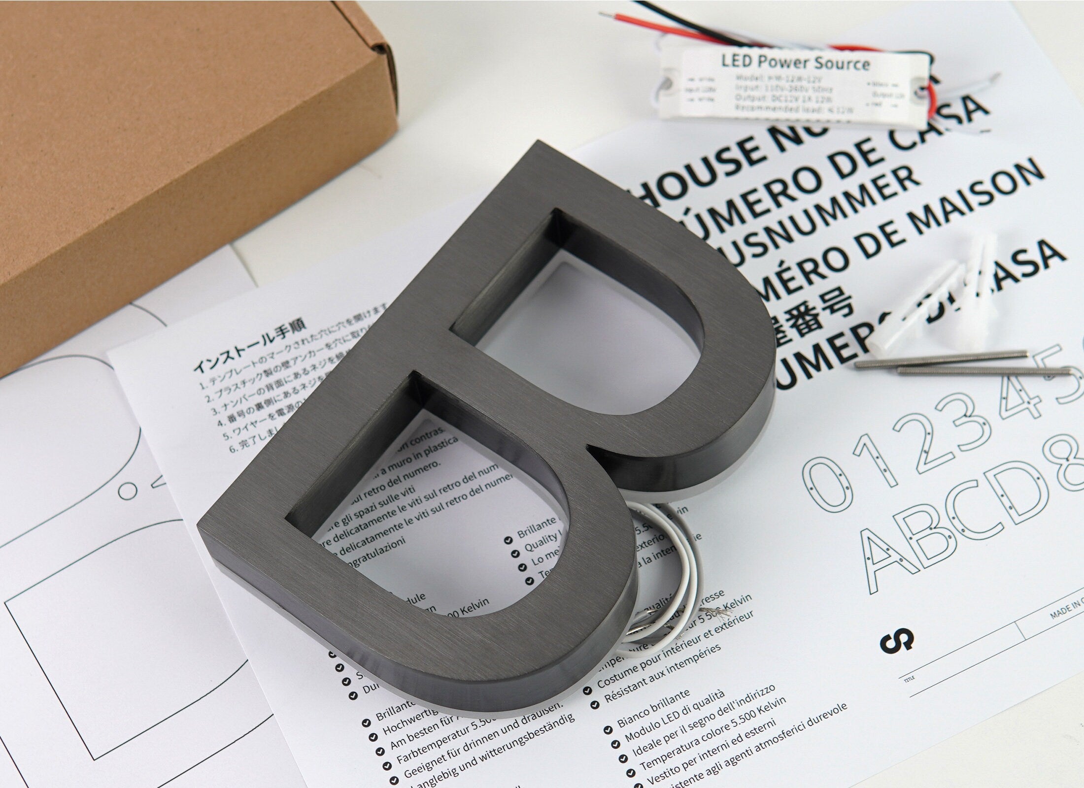 Custom LED Halo Backlit Letters – Metal Letters with Acrylic Backplate