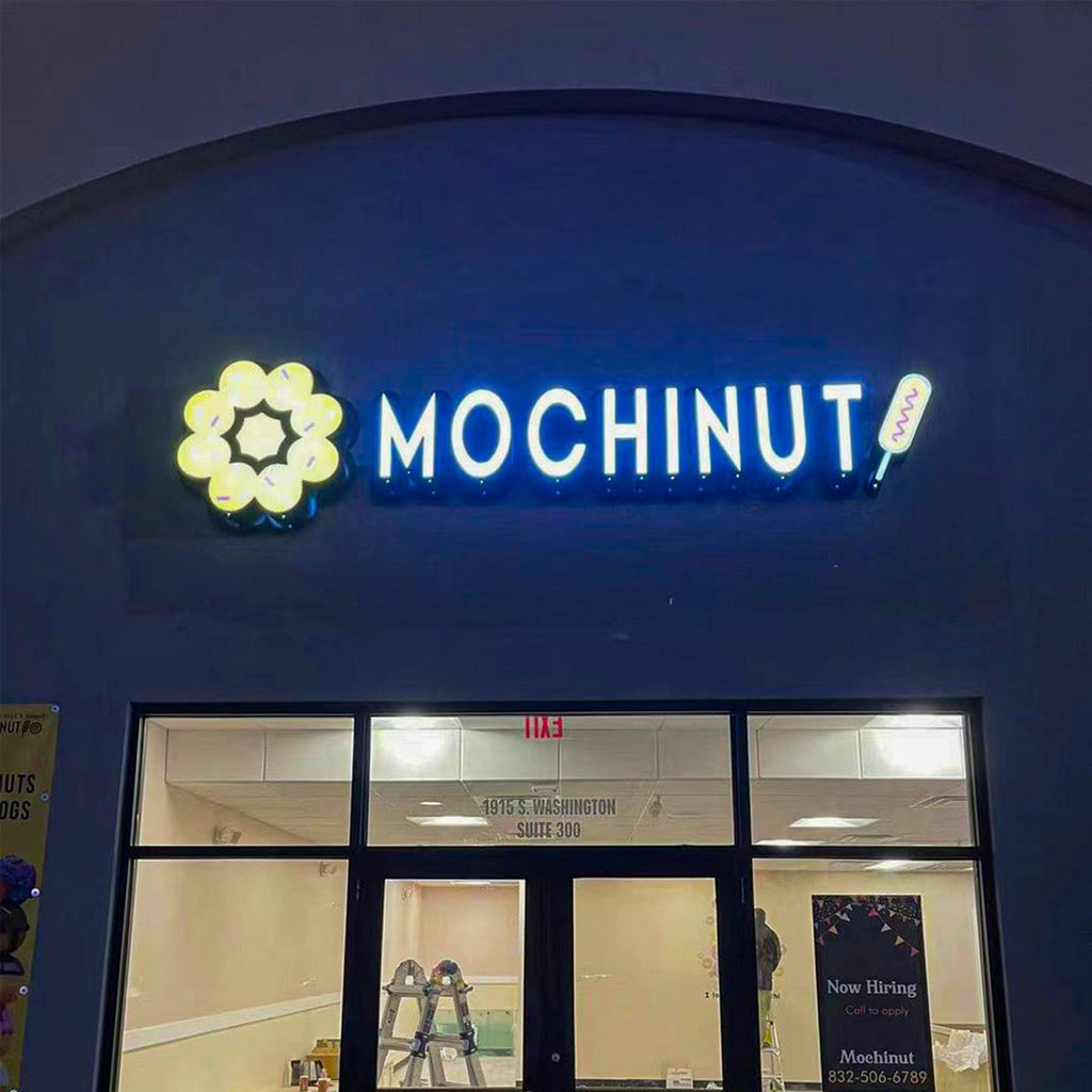 Custom 3D LED Channel Letter Sign for Business Logo,Illuminated Storefront Sign, Metal & Acrylic, Indoor Outdoor