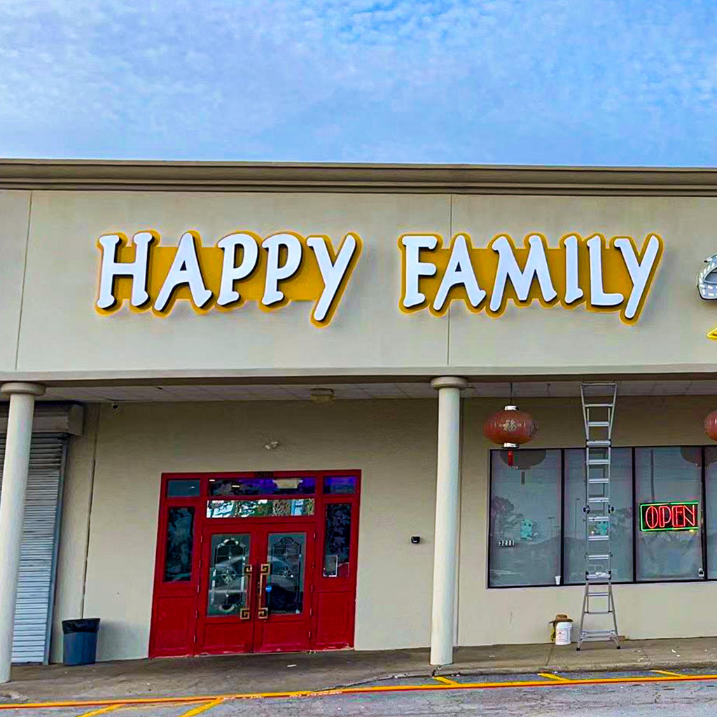 Custom 3D LED Channel Letter Sign for Business Logo,Illuminated Storefront Sign, Metal & Acrylic, Indoor Outdoor