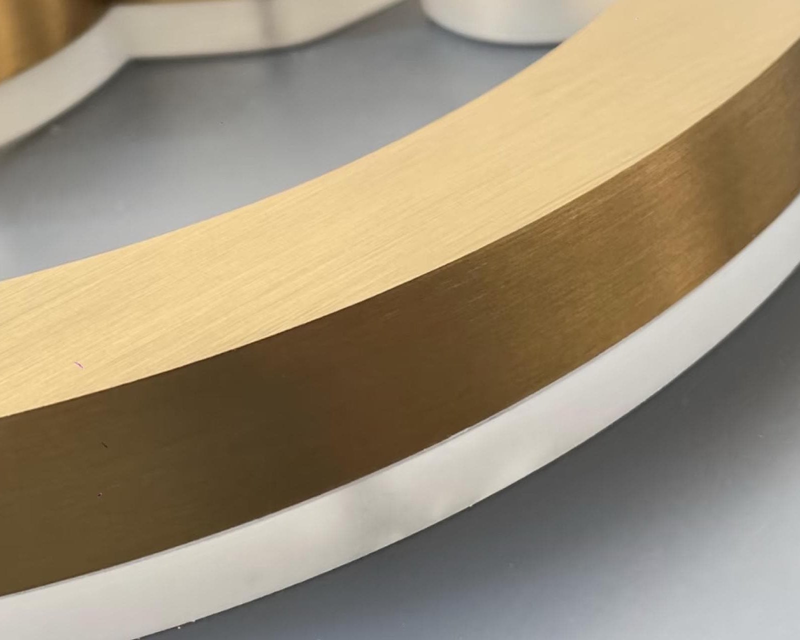 Custom LED Halo Backlit Metal Logo Sign – Storefront, Office & Reception Branding