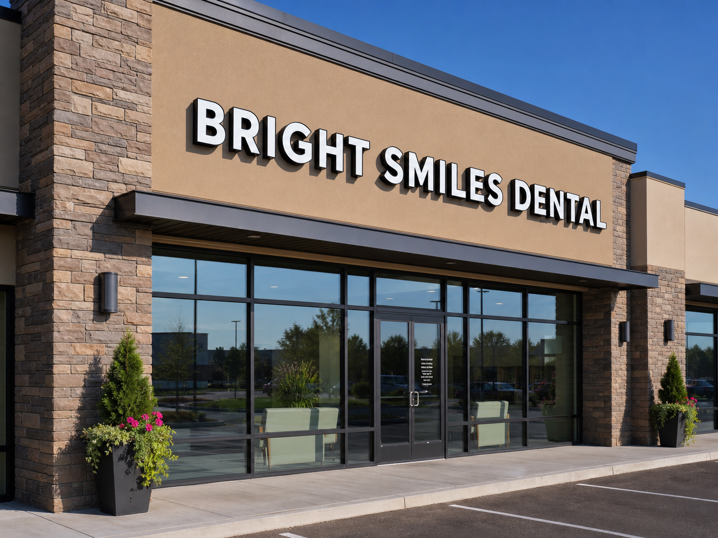 Exterior storefront hero - custom front-lit channel letters for exterior storefronts