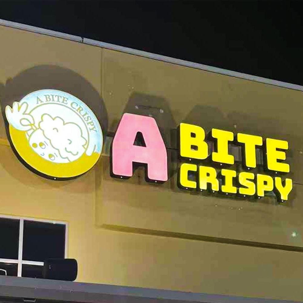 Application scene - custom backlit restaurant and storefront logo signs