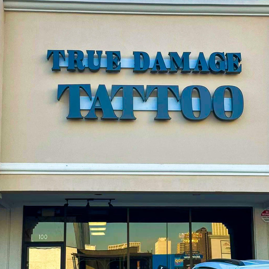 Supporting project view - custom front-lit channel letters with acrylic faces and aluminum returns