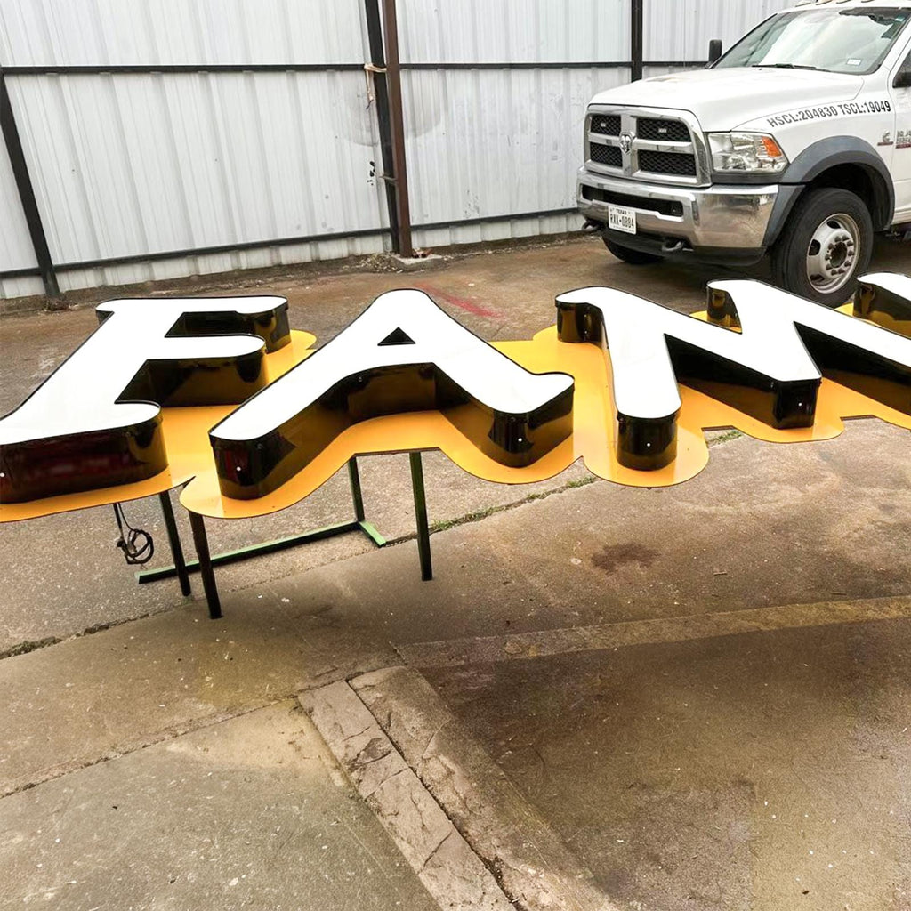 Supporting project view - custom front-lit LED storefront business signs