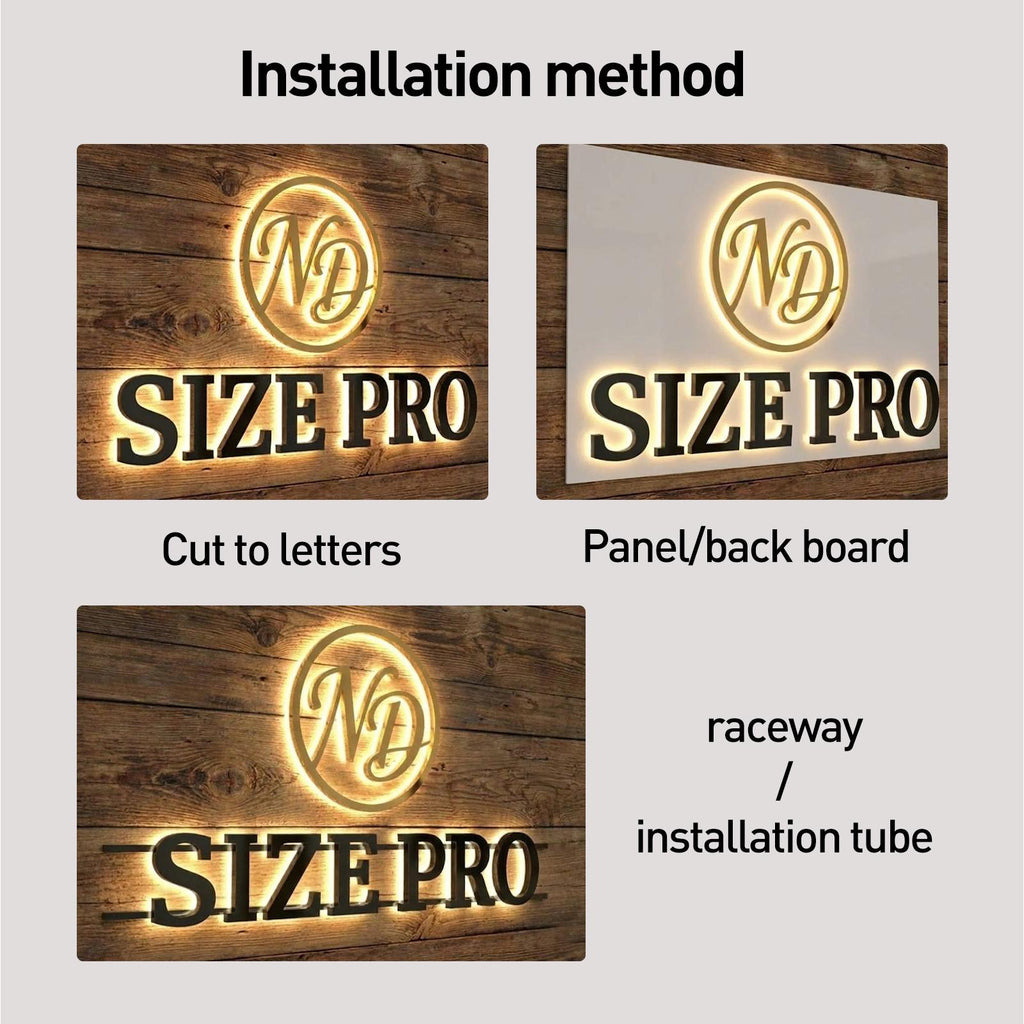 Supporting project view - custom front-lit LED storefront business signs