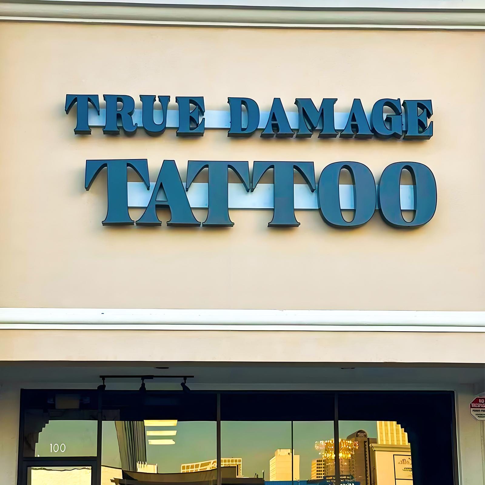 Supporting project view - custom front-lit LED storefront business signs
