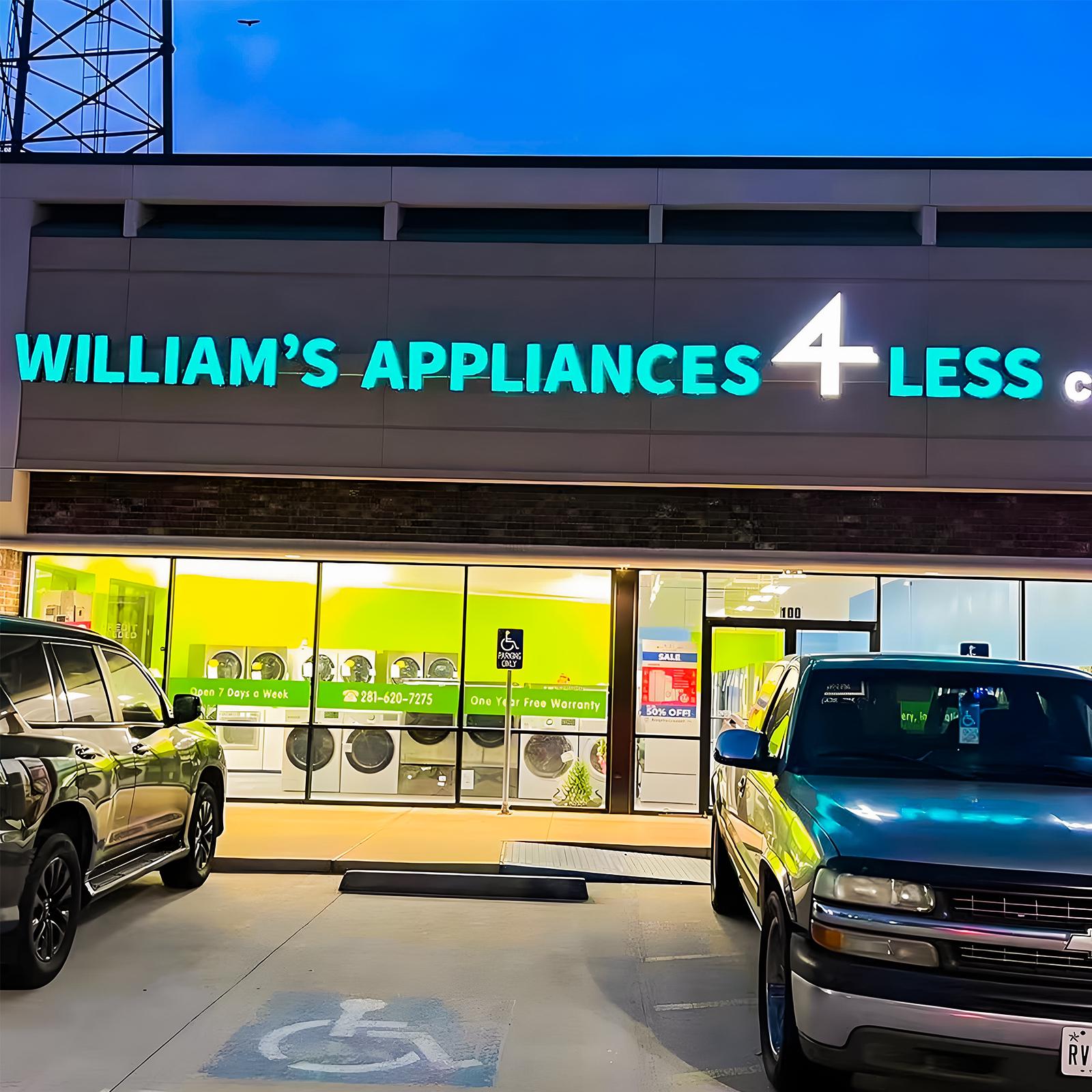 Supporting project proof - custom front-lit LED storefront business signs