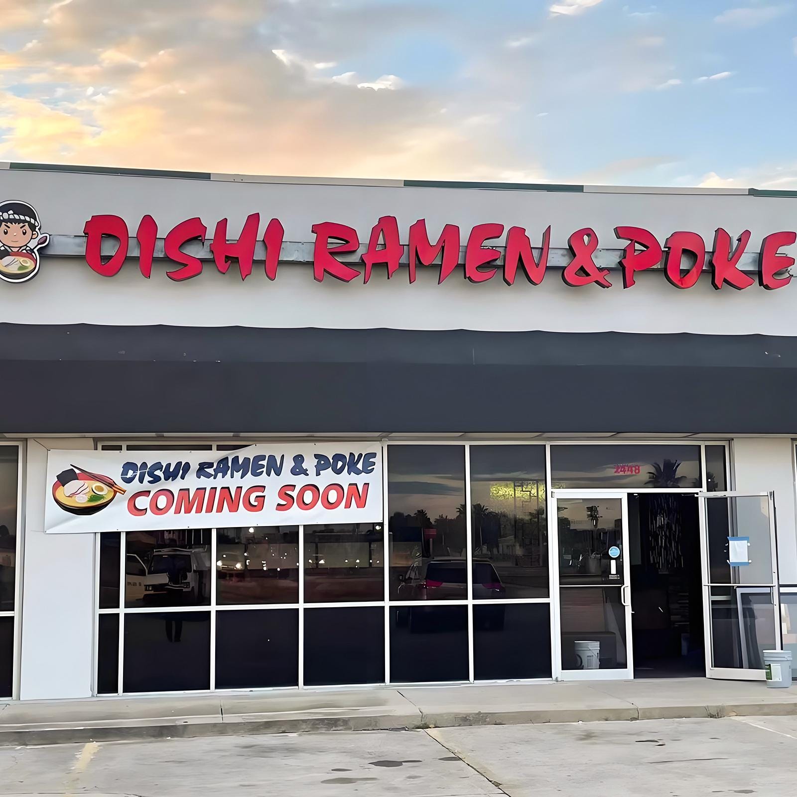 Supporting project view - custom restaurant and cafe LED channel letter signs
