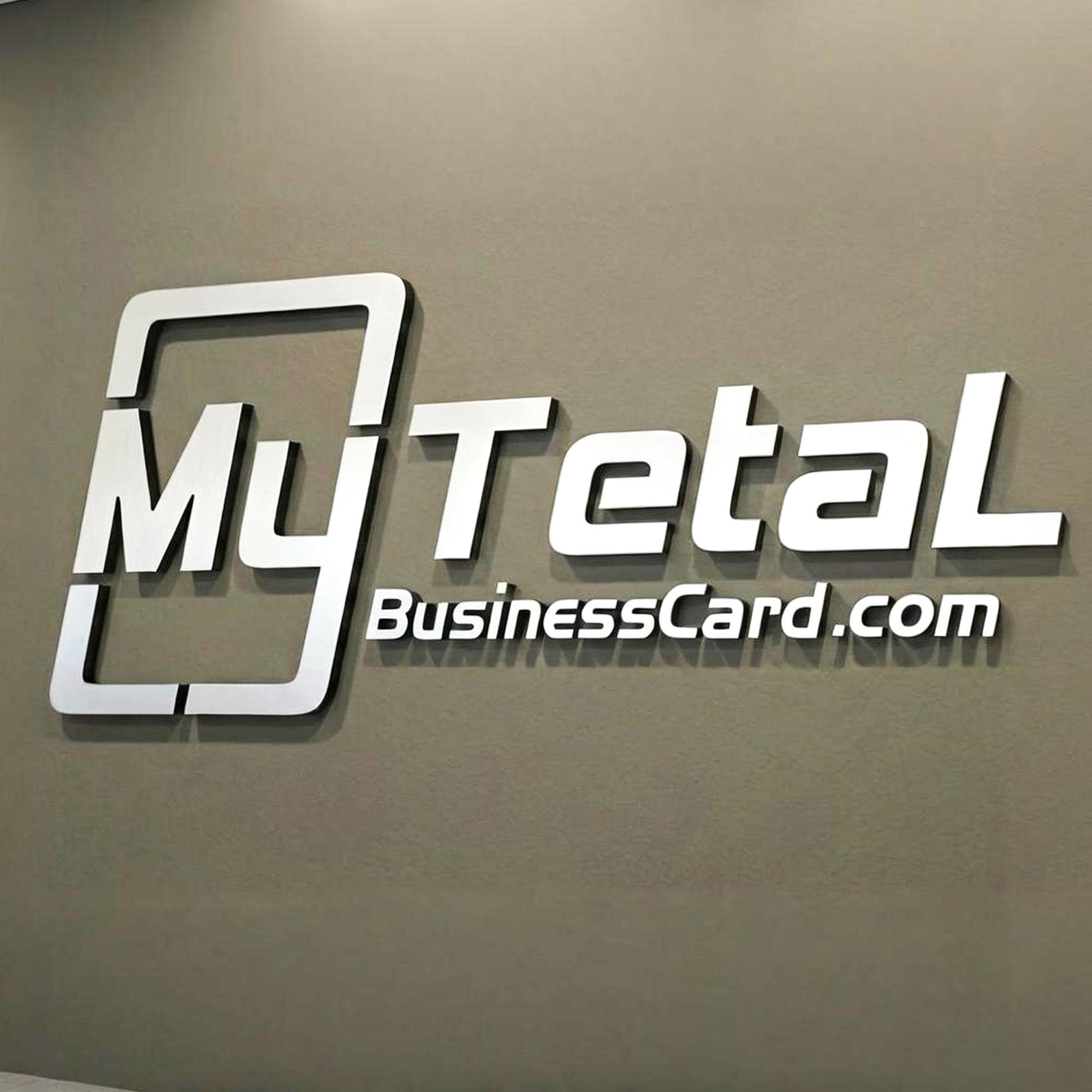 Supporting project view - custom salon, clinic, and office wall logo signs