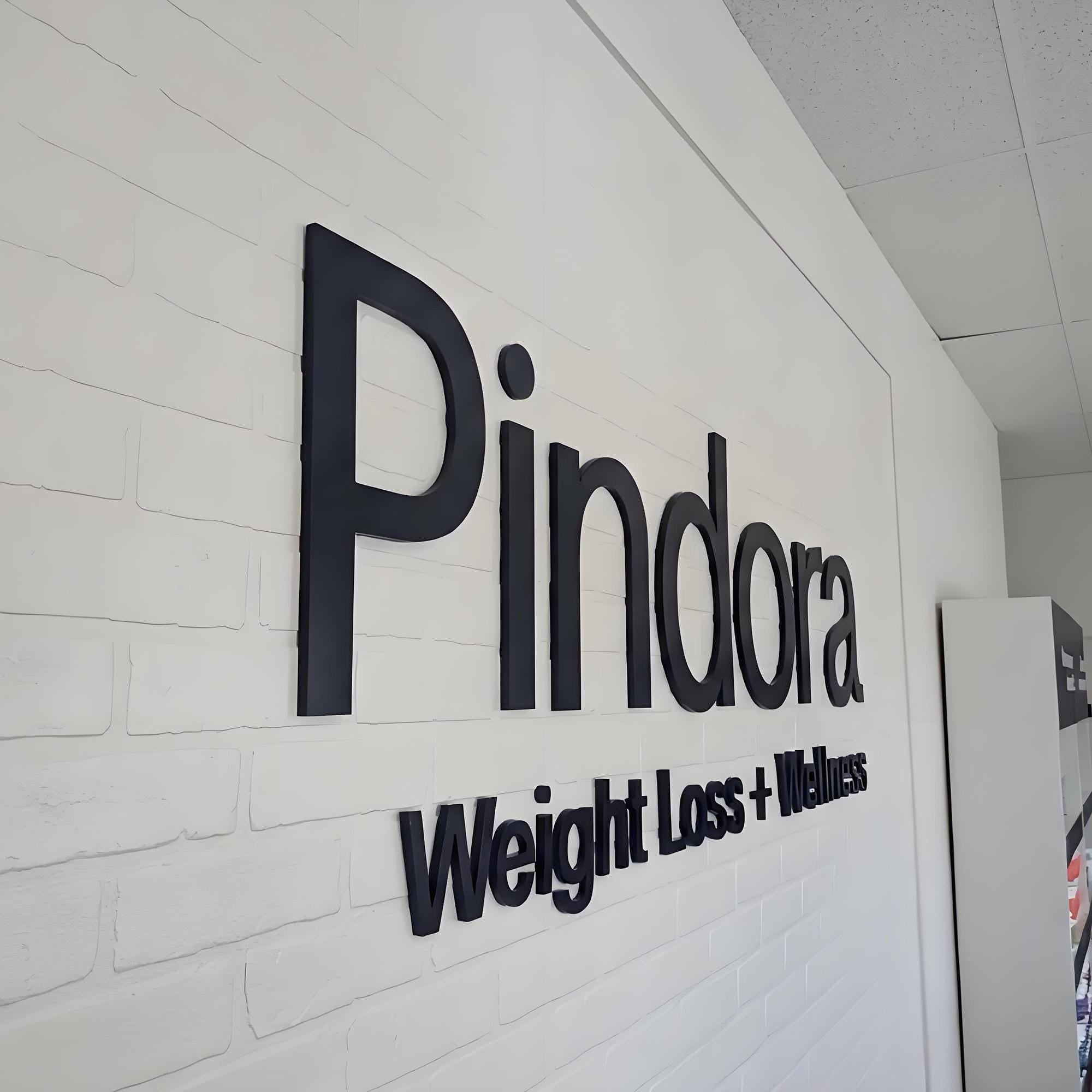 Supporting project view - custom salon, clinic, and office wall logo signs
