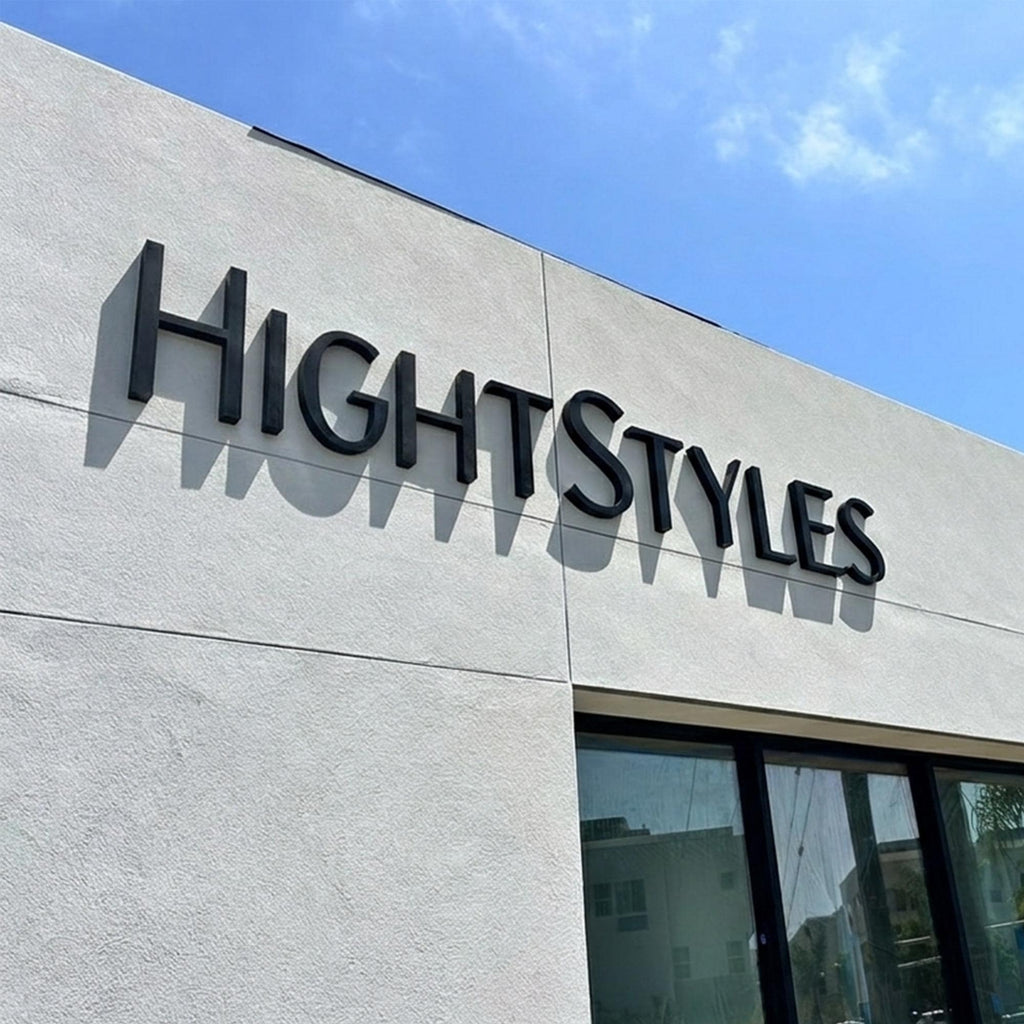 Detail or illuminated view - custom outdoor LED backlit logo signs