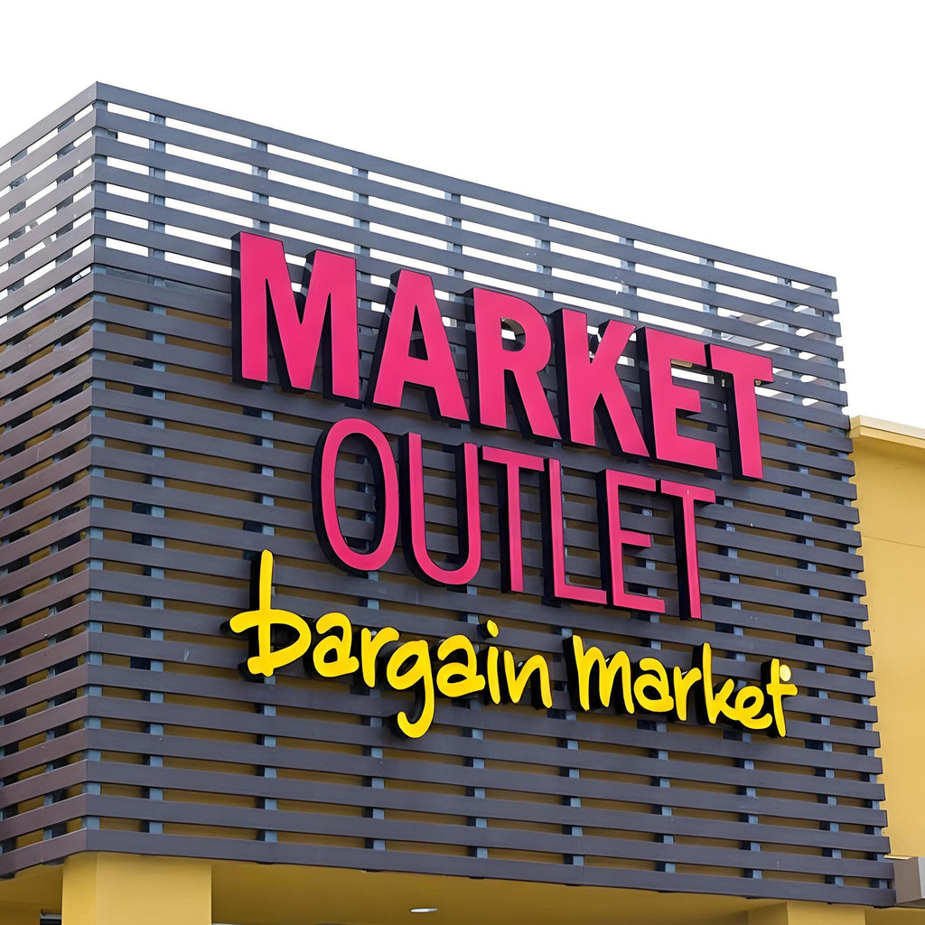 Secondary project example - custom outdoor LED backlit logo signs