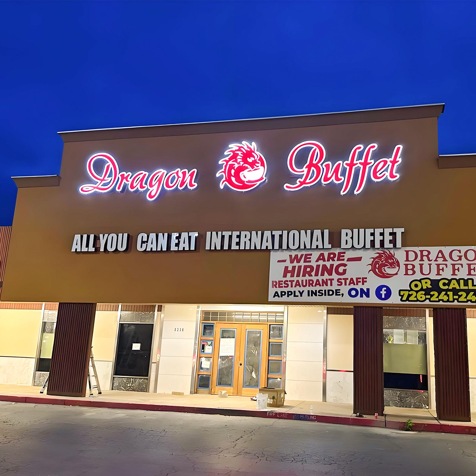 Secondary project example - custom outdoor waterproof LED logo signs