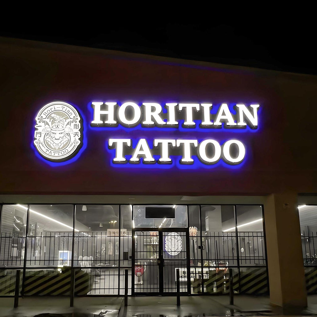 Supporting project view - custom outdoor waterproof LED logo signs